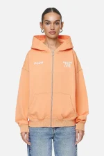 Airville Oversized Zip Hoodie Washed Apricot