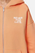 Airville Oversized Zip Hoodie Washed Apricot-2