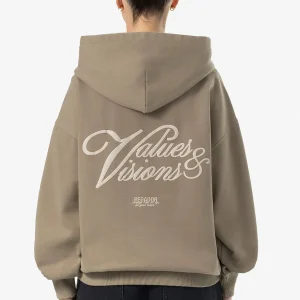 Akira Oversized Hoodie Washed Desert Taupe-1