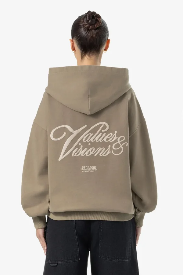 Akira Oversized Hoodie Washed Desert Taupe-1
