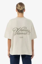 Akira Oversized Tee Washed Light Beige-1