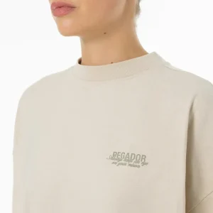 Akira Oversized Tee Washed Light Beige-2