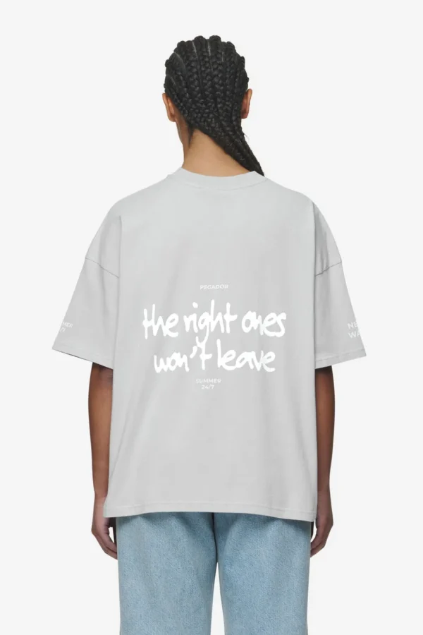 Aleja Heavy Oversized Tee Washed Sky Grey-1