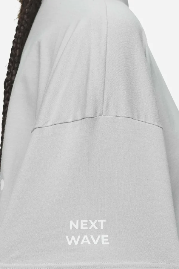 Aleja Heavy Oversized Tee Washed Sky Grey-2