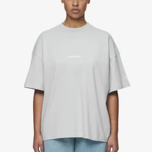 Aleja Heavy Oversized Tee Washed Sky Grey
