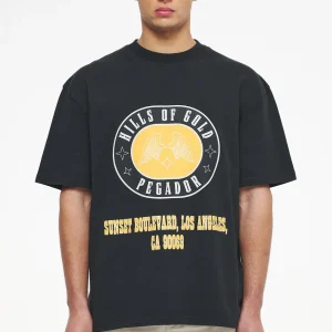 Algon Oversized Tee Vintage Washed Black Ink