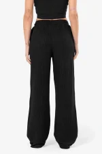 Amanda Rib Pants Washed Black-1
