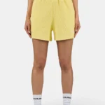 Amanda Rib Shorts Washed Soft Yellow