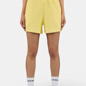 Amanda Rib Shorts Washed Soft Yellow