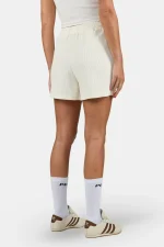 Amanda Rib Shorts Washed Unbleached-1