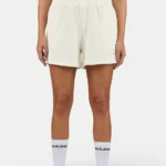 Amanda Rib Shorts Washed Unbleached