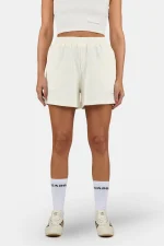 Amanda Rib Shorts Washed Unbleached
