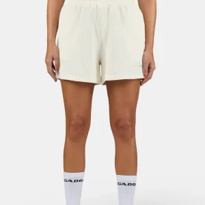 Amanda Rib Shorts Washed Unbleached