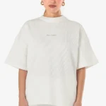 Amanda Rib Tee Washed Warm White