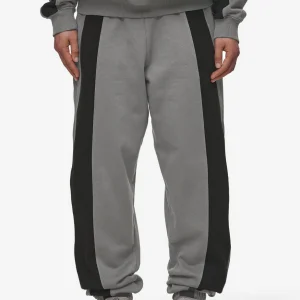 Amira High Waisted Sweat Pants Washed Deep Grey Black