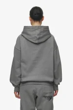 Amira Oversized Hoodie Washed Deep Grey Black-1