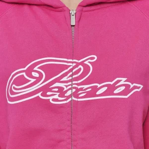 Anna Oversized Sweat Jacket Washed Digital Pink-1