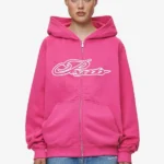 Anna Oversized Sweat Jacket Washed Digital Pink