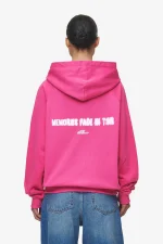 Anna Oversized Sweat Jacket Washed Digital Pink-2