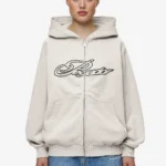 Anna Oversized Sweat Jacket Washed Moon Grey