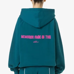 Anna Oversized Sweat Jacket Washed Urban Turquoise-1