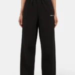 Anni Wide Sweat Pants Washed Black White