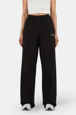 Anni Wide Sweat Pants Washed Black White