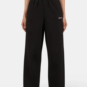 Anni Wide Sweat Pants Washed Black White