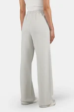 Anni Wide Sweat Pants Washed Pure Grey White-1