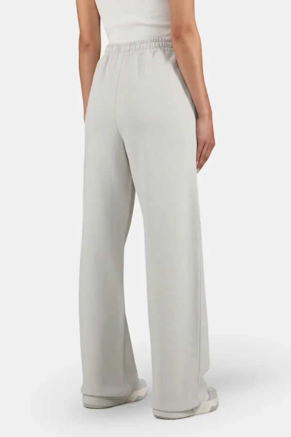 Anni Wide Sweat Pants Washed Pure Grey White-1