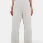 Anni Wide Sweat Pants Washed Pure Grey White