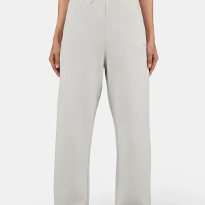 Anni Wide Sweat Pants Washed Pure Grey White