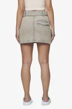 Antonia Cargo Mini Skirt Washed Coast Sand-1