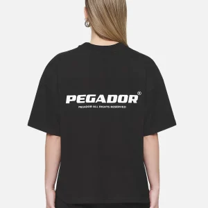 Arendal Logo Heavy Oversized Tee Black White-1