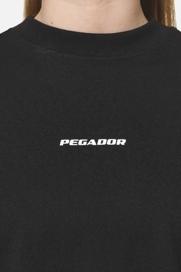 Arendal Logo Heavy Oversized Tee Black White-2