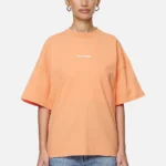 Arendal Logo Heavy Oversized Tee Washed Apricot White
