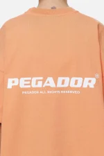 Arendal Logo Heavy Oversized Tee Washed Apricot White-2