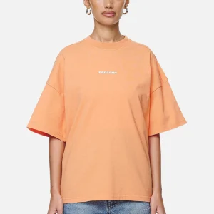 Arendal Logo Heavy Oversized Tee Washed Apricot White