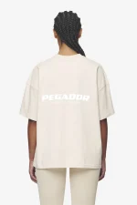 Arendal Logo Heavy Oversized Tee Washed Coast Sand White-1