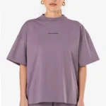 Arendal Logo Heavy Oversized Tee Washed Dusty Grape