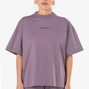 Arendal Logo Heavy Oversized Tee Washed Dusty Grape
