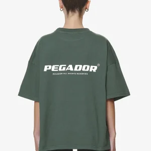 Arendal Logo Heavy Oversized Tee Washed Sage Green-1