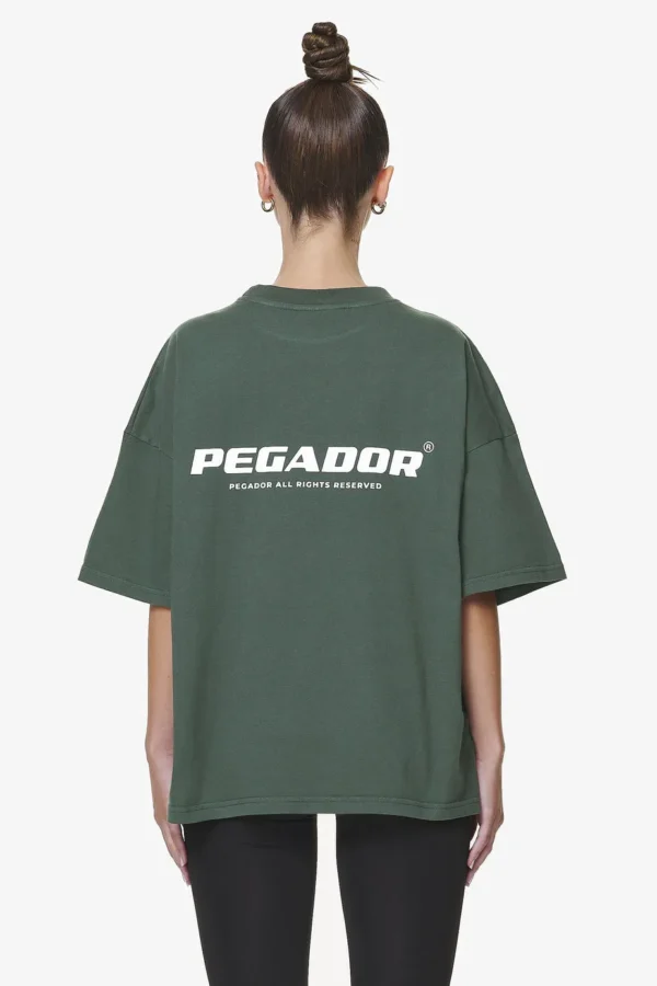 Arendal Logo Heavy Oversized Tee Washed Sage Green-1