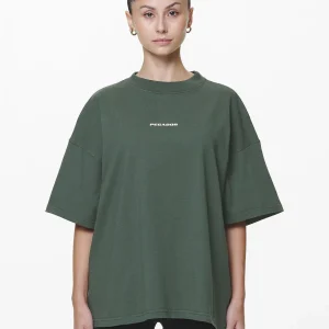 Arendal Logo Heavy Oversized Tee Washed Sage Green