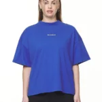 Arendal Logo Heavy Oversized Tee Washed True Blue White