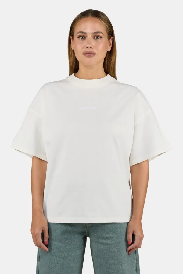 Arendal Logo Heavy Oversized Tee Washed Unbleached