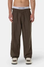 Ashton Parachute Pants Dark Brown