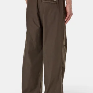 Ashton Parachute Pants Dark Brown-2