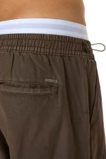 Ashton Parachute Pants Dark Brown-3