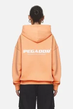 Pegador Atna Logo Oversized Washed Apricot White Hoodie - Image 3